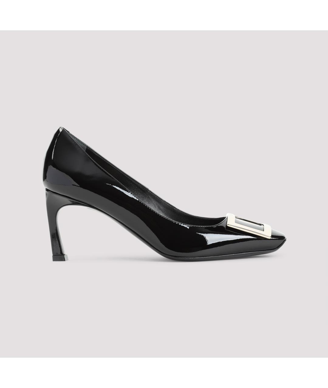 ROGER VIVIER Черные кожаные туфли, фото 3