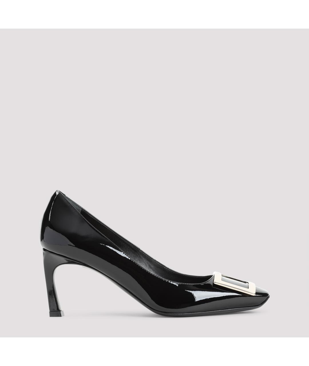 ROGER VIVIER Черные кожаные туфли, фото 1