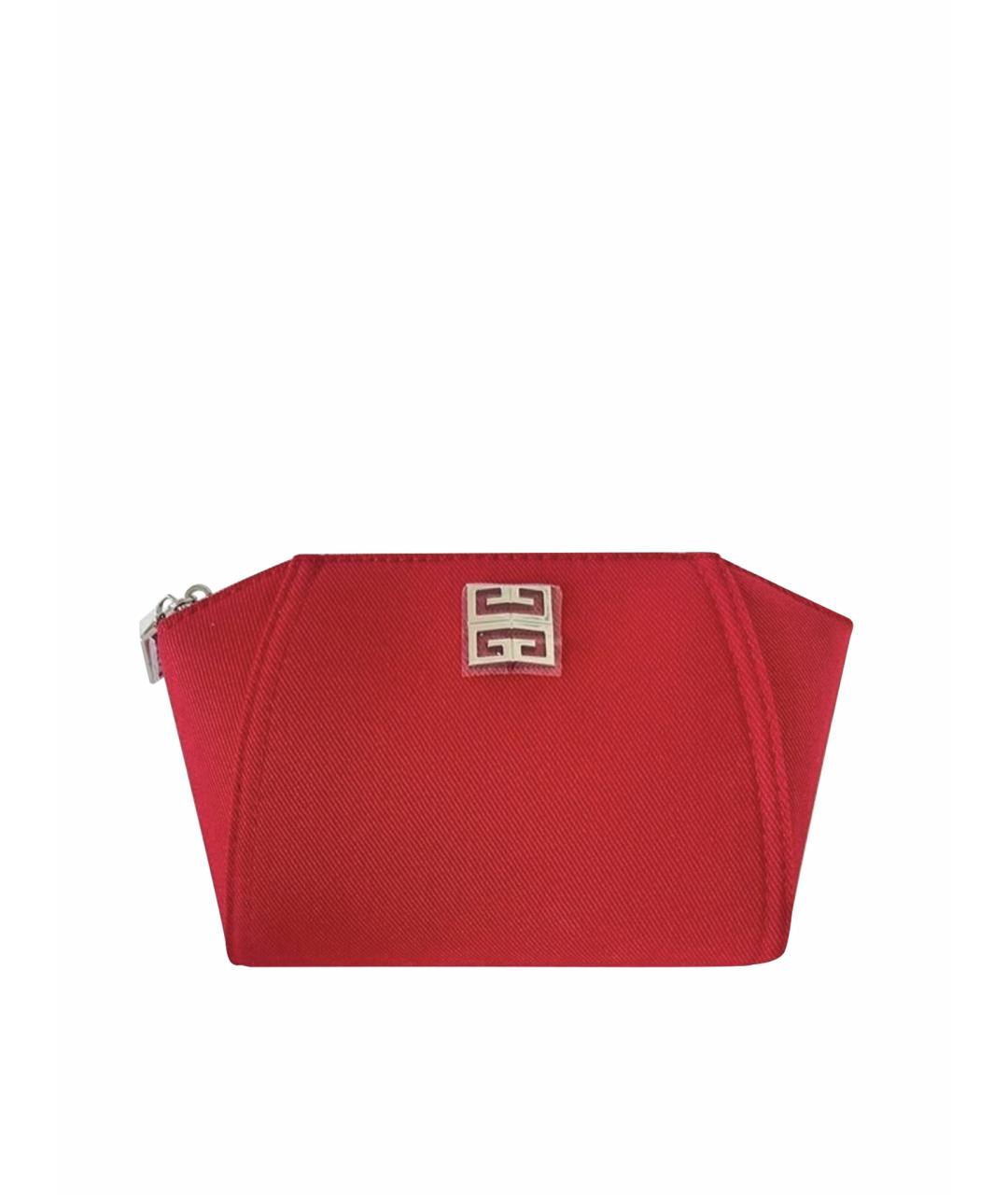 GIVENCHY Красная деним косметичка, фото 1
