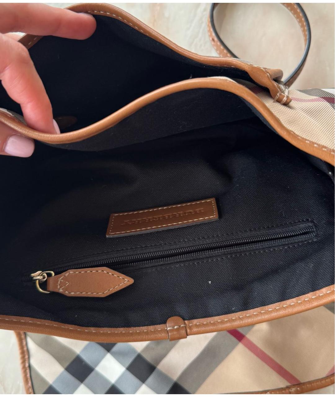 BURBERRY Коричневая сумка через плечо, фото 4