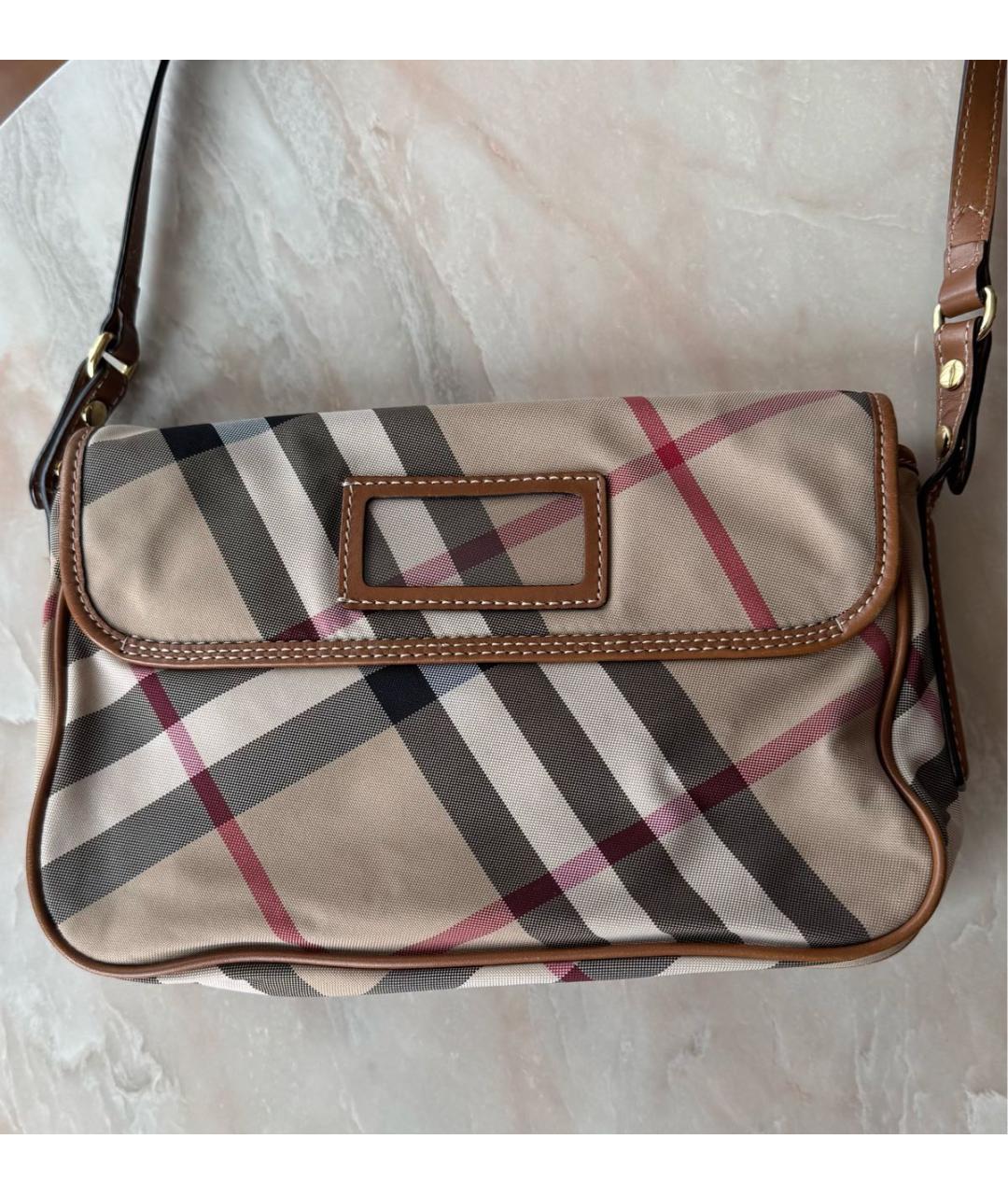 BURBERRY Коричневая сумка через плечо, фото 3