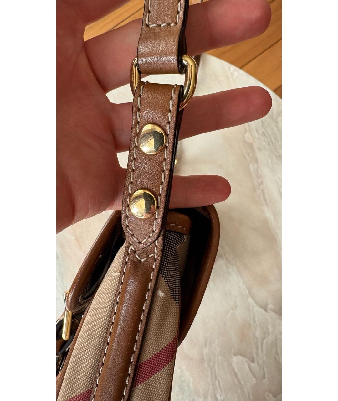 BURBERRY Коричневая сумка через плечо, фото 5