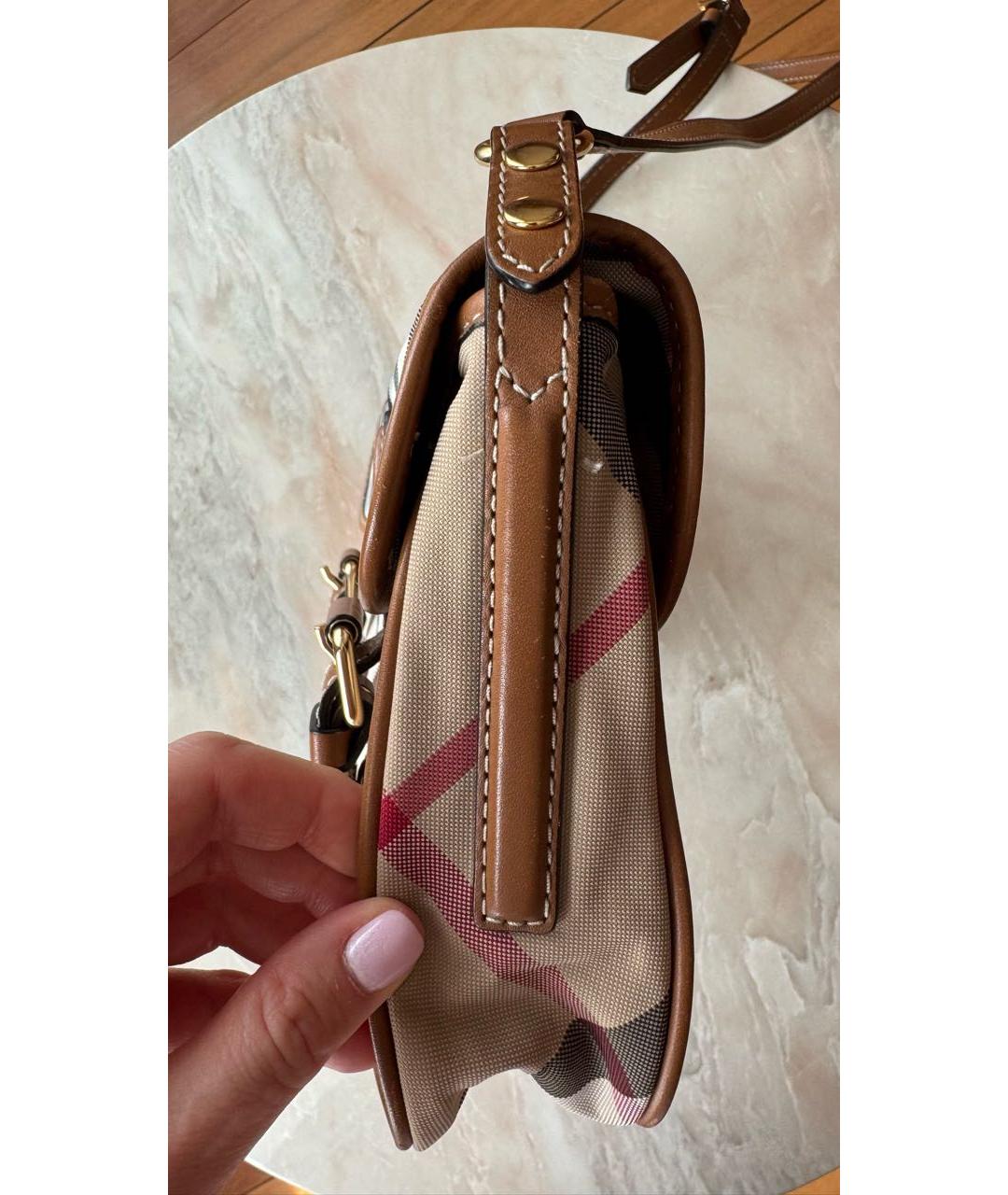 BURBERRY Коричневая сумка через плечо, фото 2