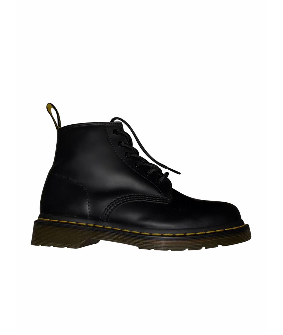 DR. MARTENS Черные кожаные высокие ботинки, фото 1