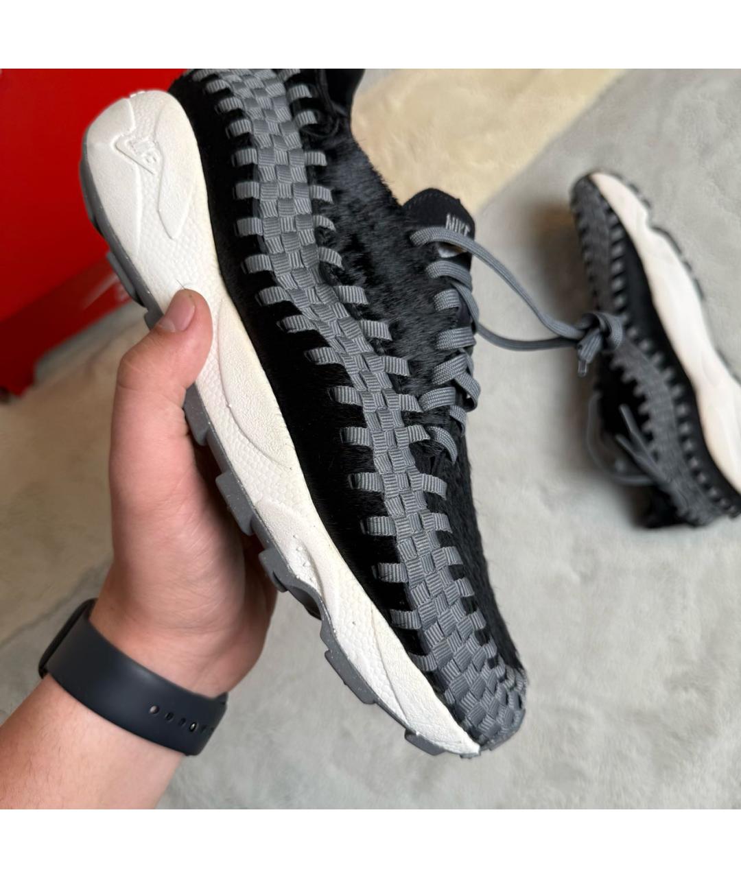 NIKE Серые низкие кроссовки / кеды, фото 6