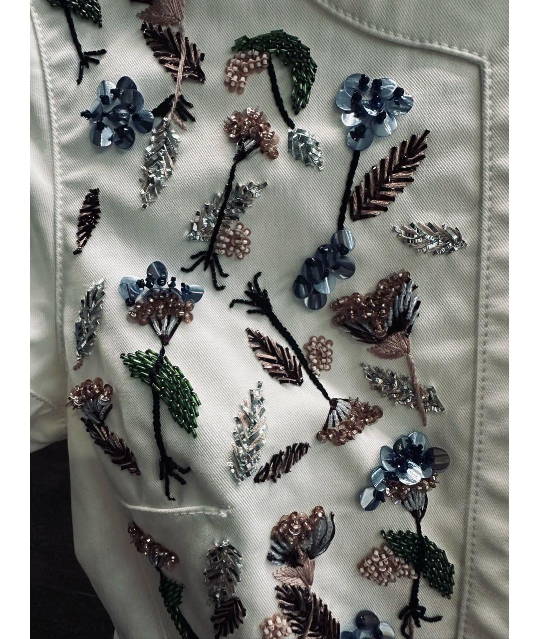 CHRISTIAN DIOR Белое хлопковое коктейльное платье, фото 3