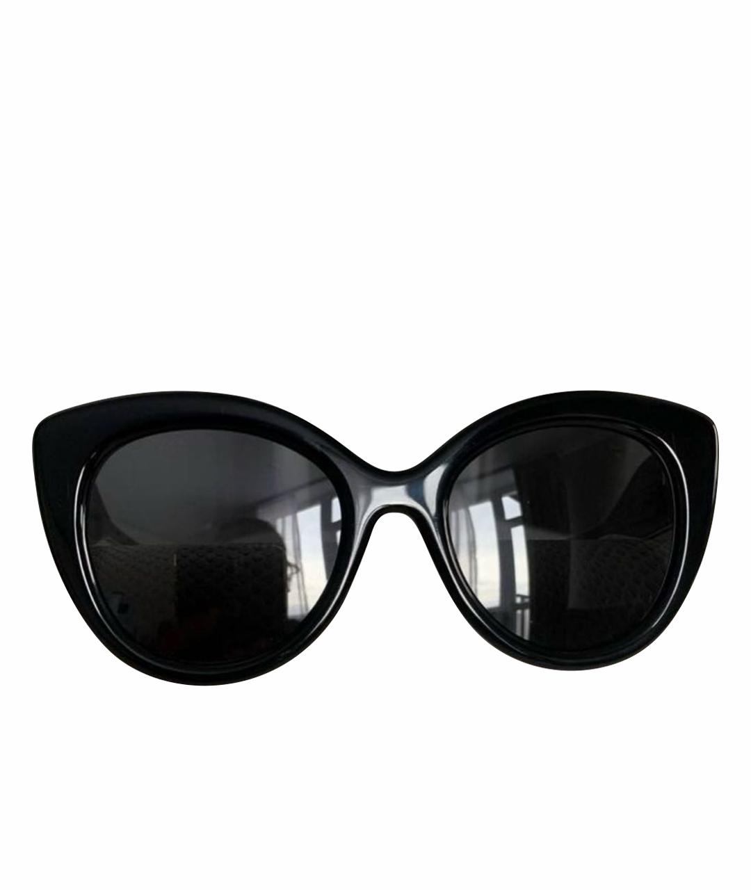 JIMMY CHOO Черные пластиковые солнцезащитные очки, фото 1