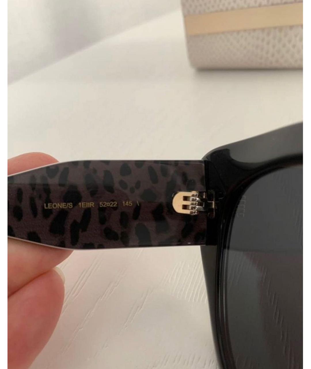 JIMMY CHOO Черные пластиковые солнцезащитные очки, фото 6