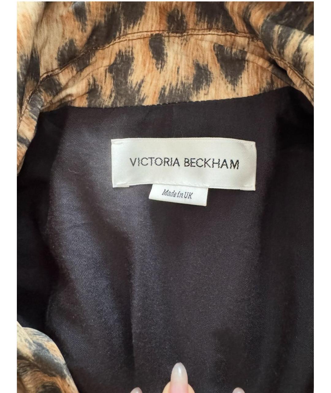 VICTORIA BECKHAM Коричневый тренч/плащ, фото 3