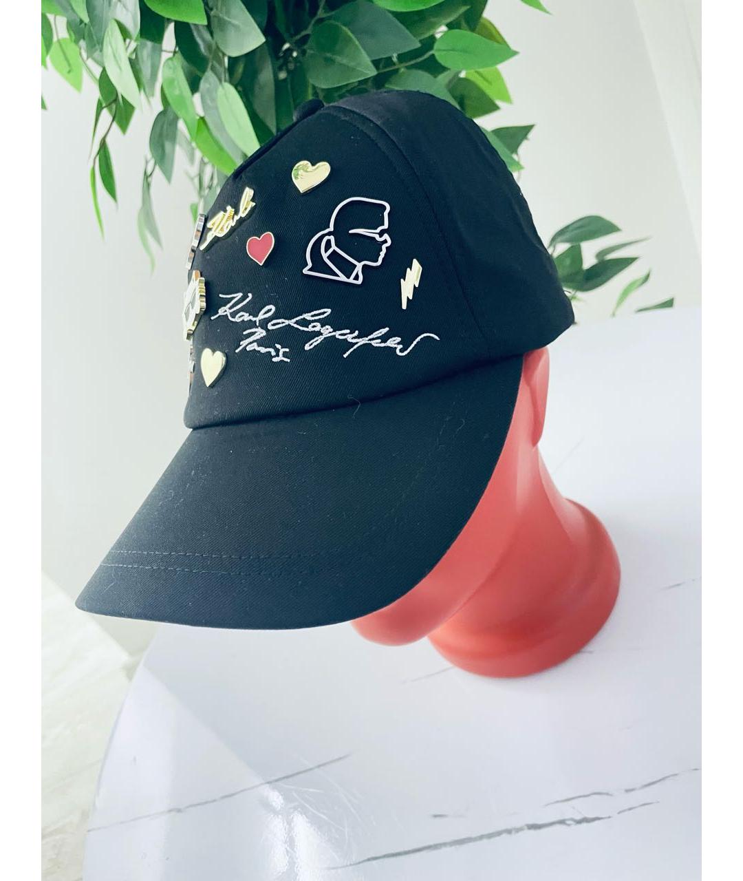 KARL LAGERFELD Черная кепка, фото 6