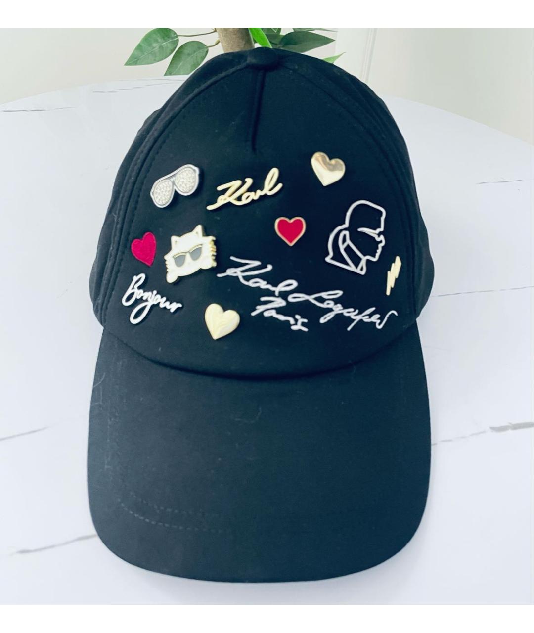 KARL LAGERFELD Черная кепка, фото 7