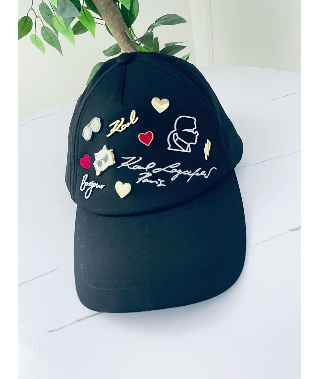 KARL LAGERFELD Черная кепка, фото 3