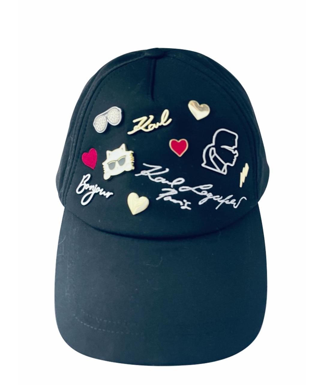 KARL LAGERFELD Черная кепка, фото 1