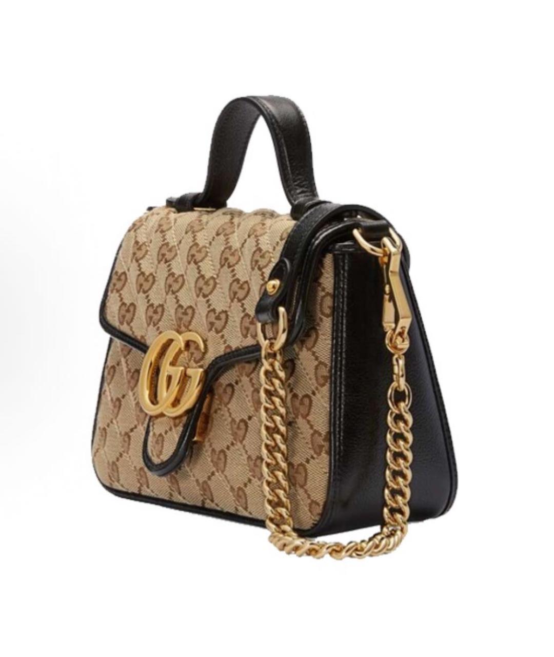 GUCCI Коричневая сумка с короткими ручками, фото 3