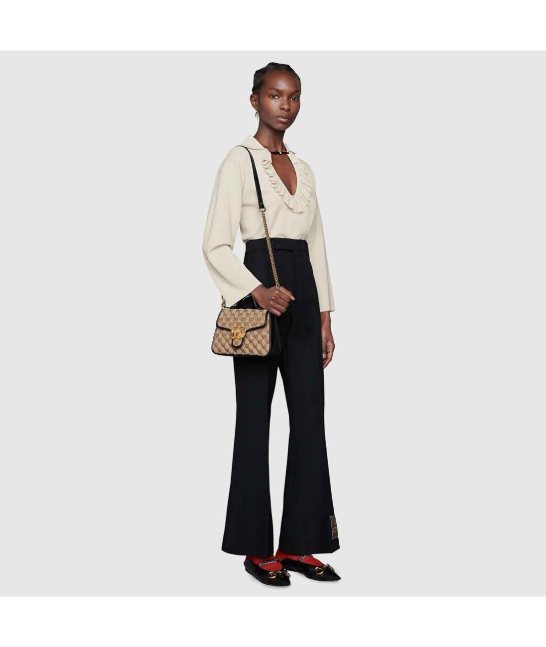 GUCCI Коричневая сумка с короткими ручками, фото 5
