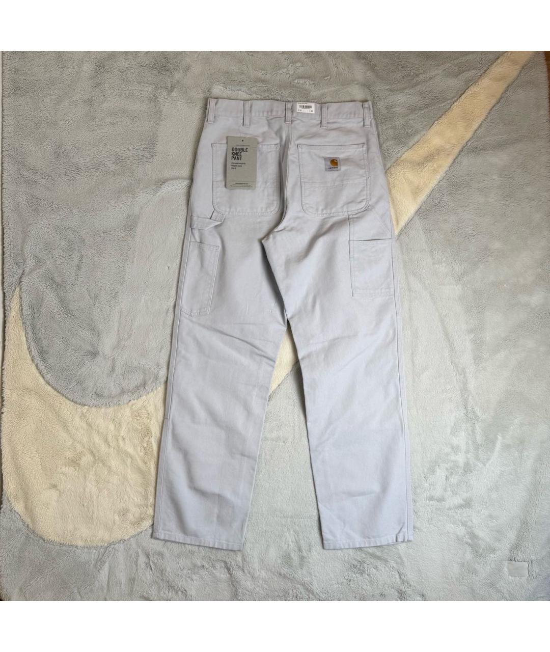 CARHARTT WIP Серые хлопковые повседневные брюки, фото 3