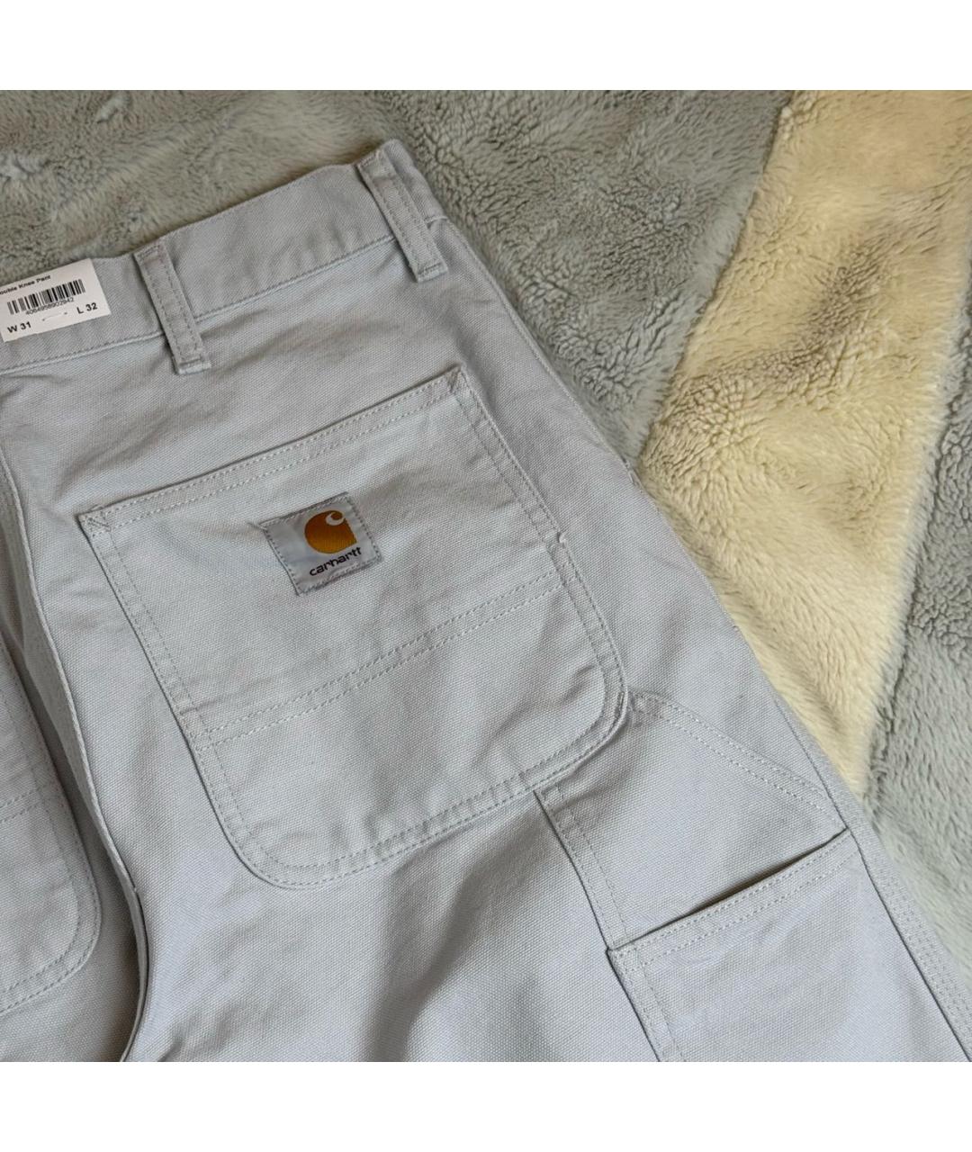 CARHARTT WIP Серые хлопковые повседневные брюки, фото 4
