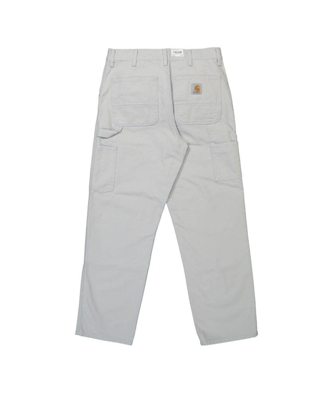 CARHARTT WIP Серые хлопковые повседневные брюки, фото 2