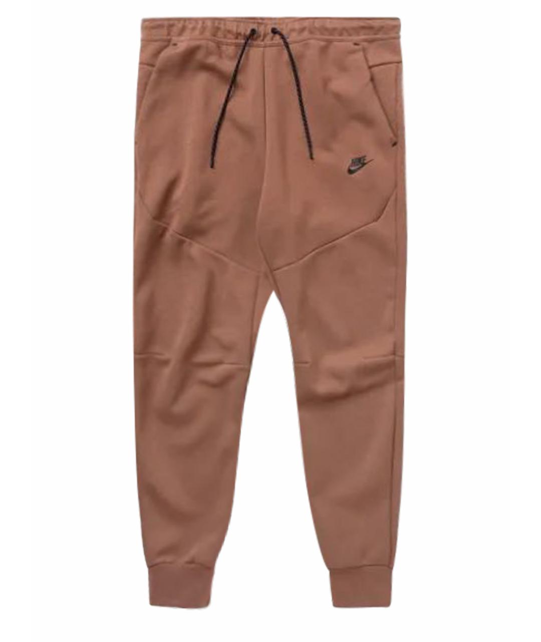 NIKE Коричневые хлопковые повседневные брюки, фото 1
