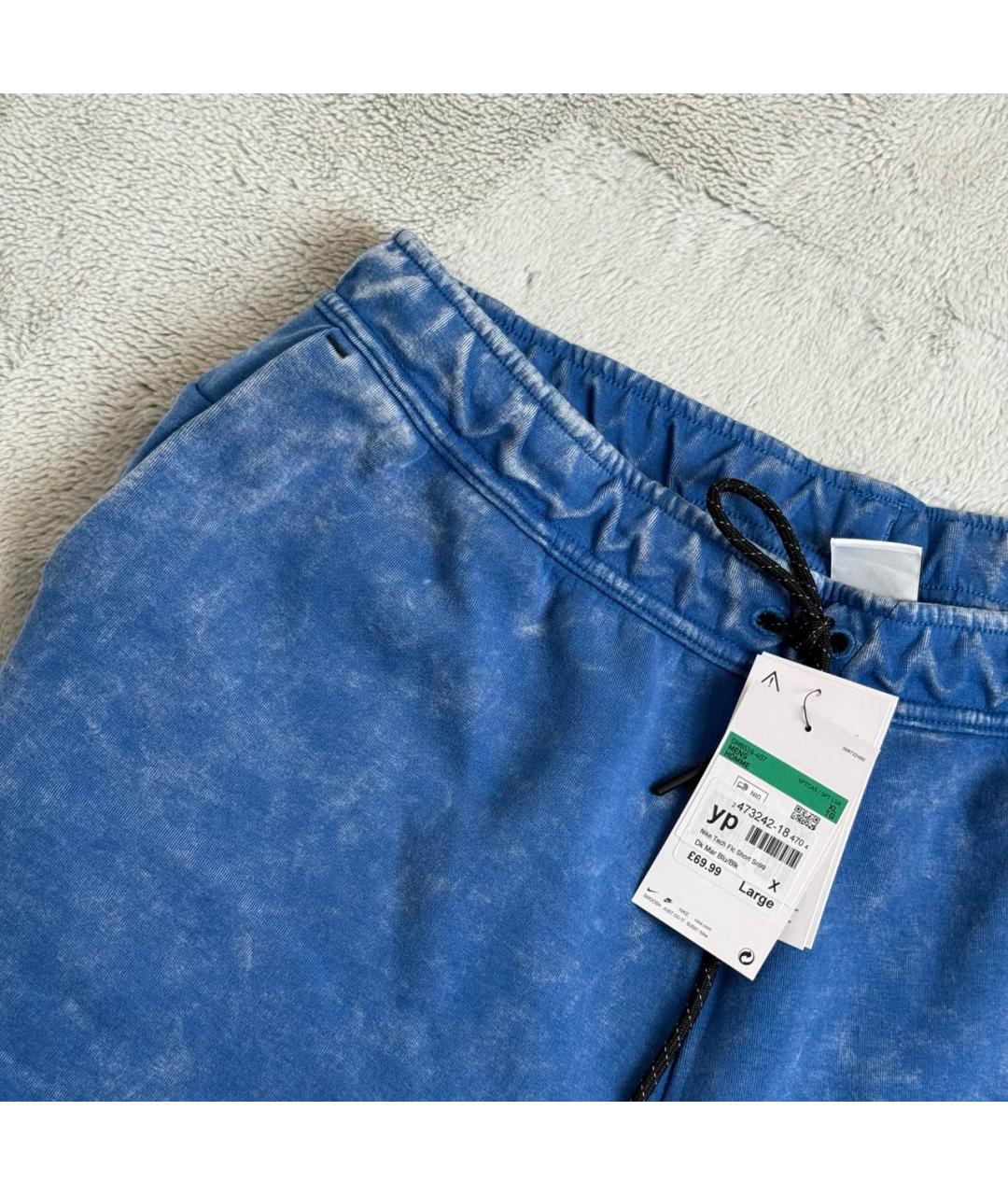 NIKE Синие хлопковые шорты, фото 5