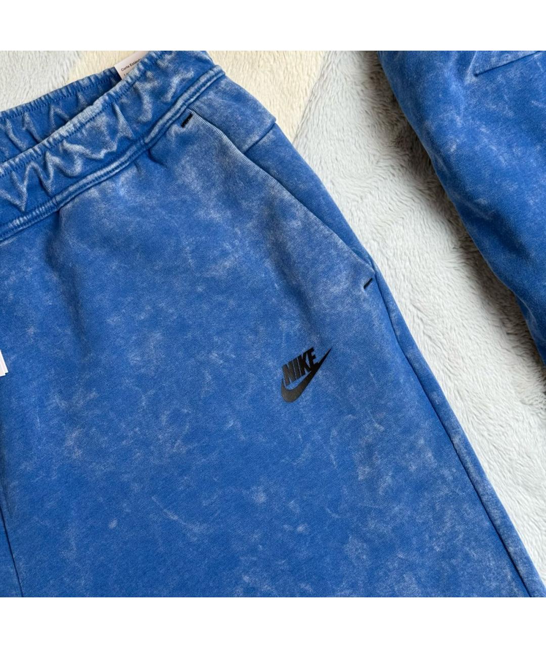 NIKE Синие хлопковые шорты, фото 4
