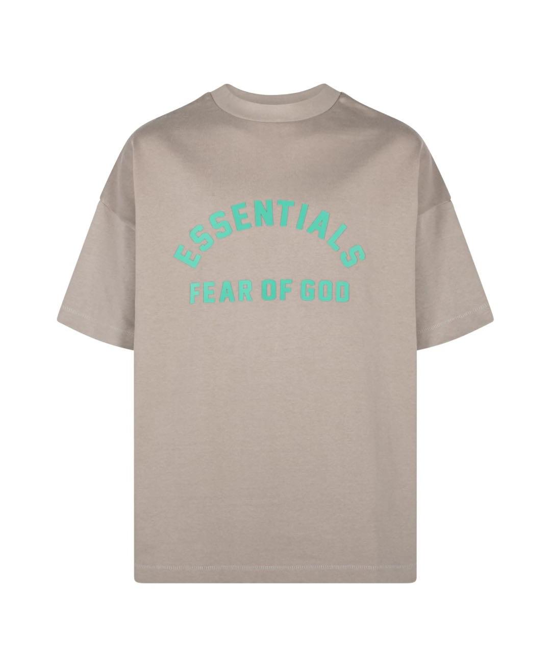 FEAR OF GOD ESSENTIALS Серая хлопковая футболка, фото 1