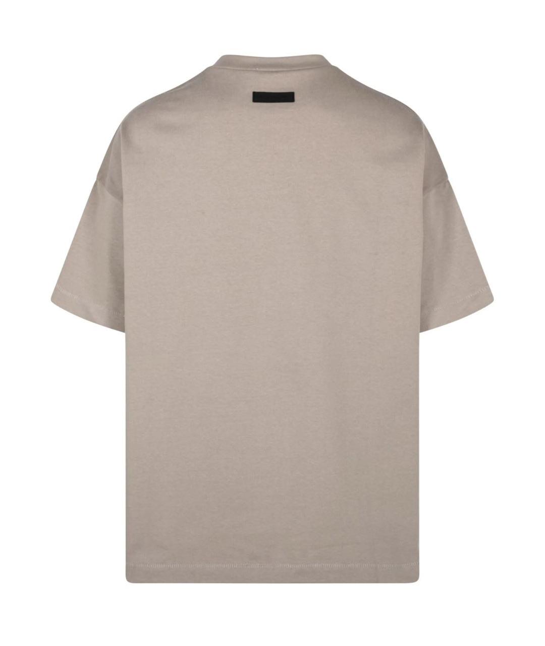 FEAR OF GOD ESSENTIALS Серая хлопковая футболка, фото 2