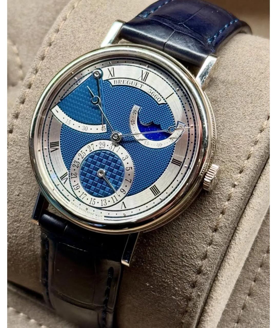 Breguet Синие часы из белого золота, фото 2