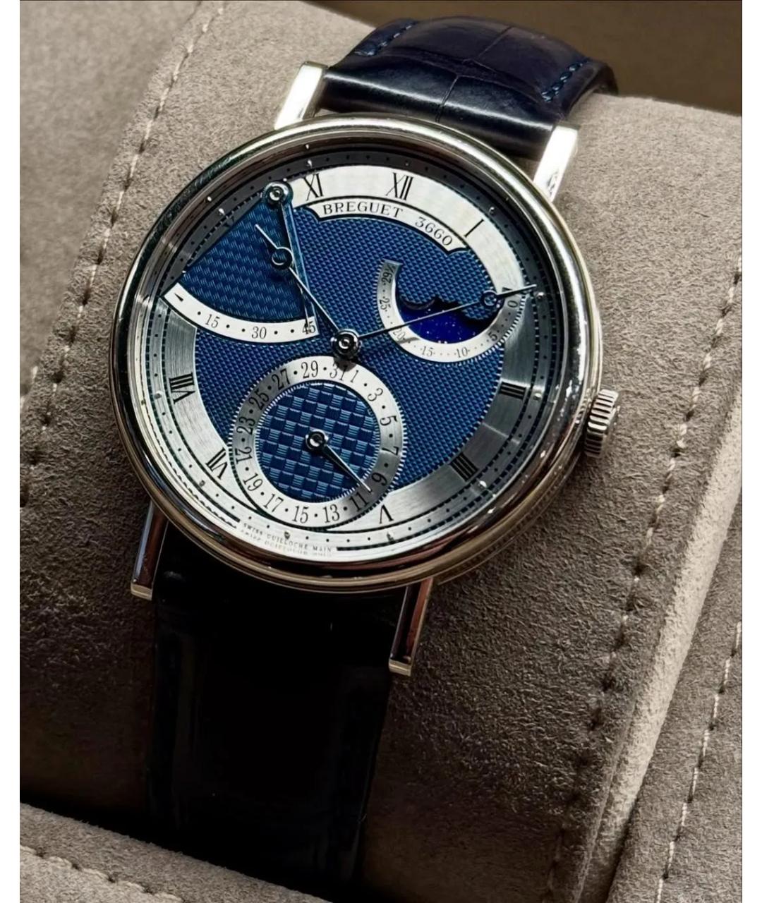 Breguet Синие часы из белого золота, фото 3