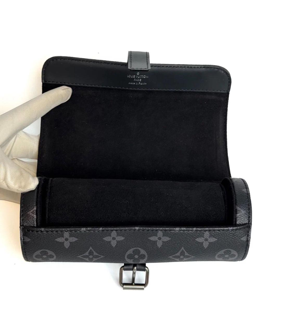 LOUIS VUITTON Черная ключница, фото 3