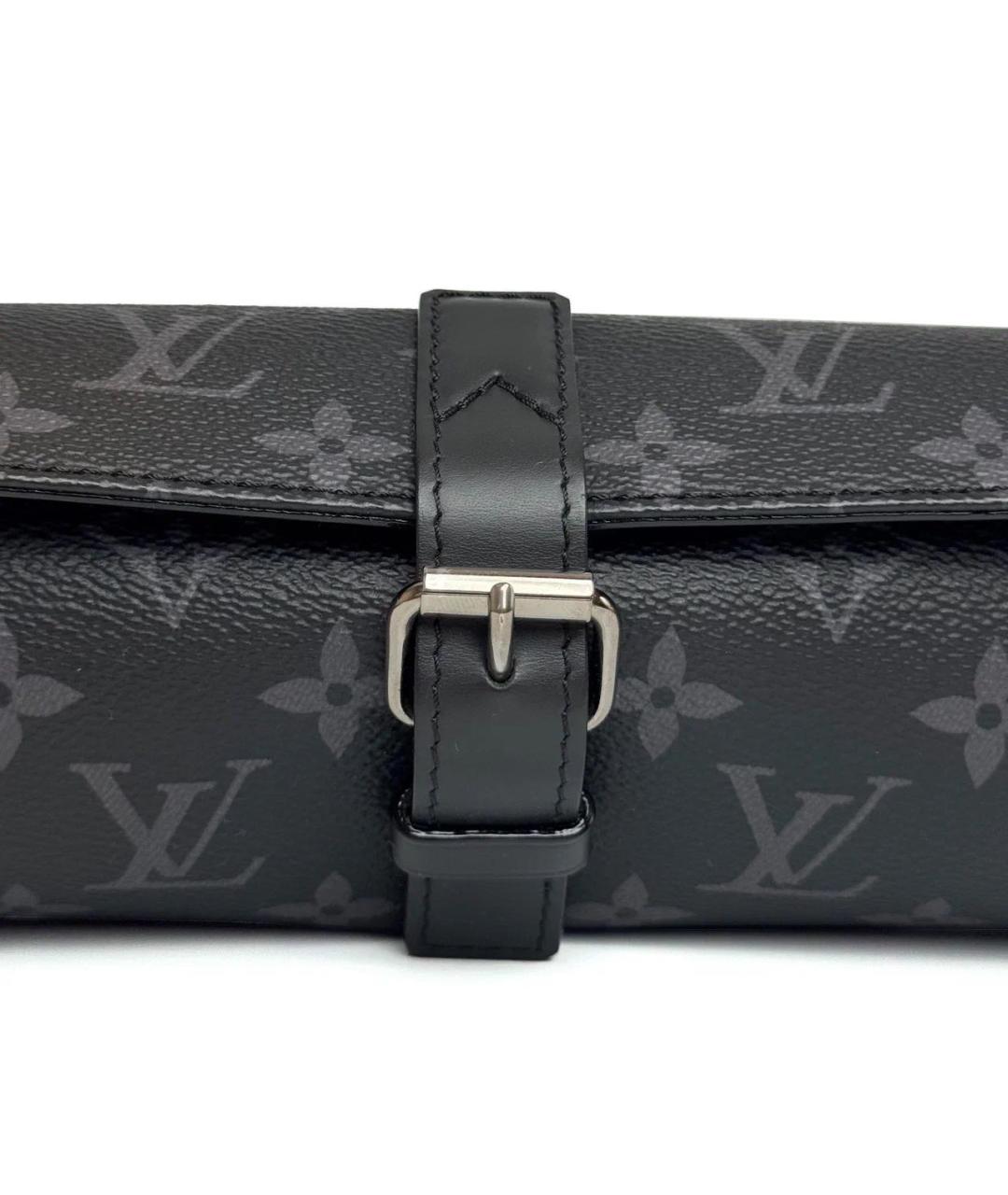 LOUIS VUITTON Черная ключница, фото 6