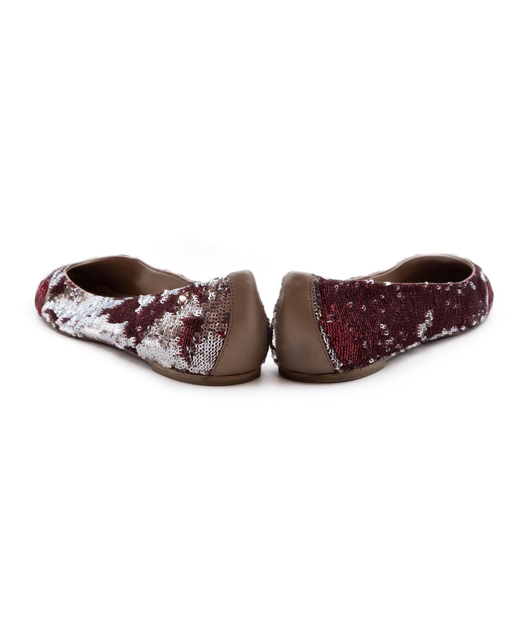 FERRAGAMO Розовые кожаные балетки, фото 5