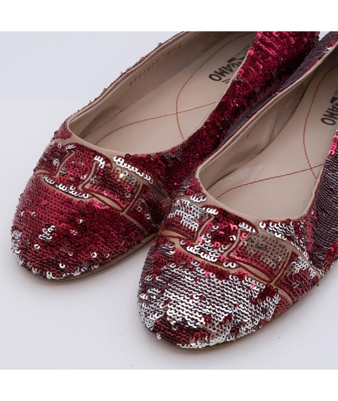 FERRAGAMO Розовые кожаные балетки, фото 3