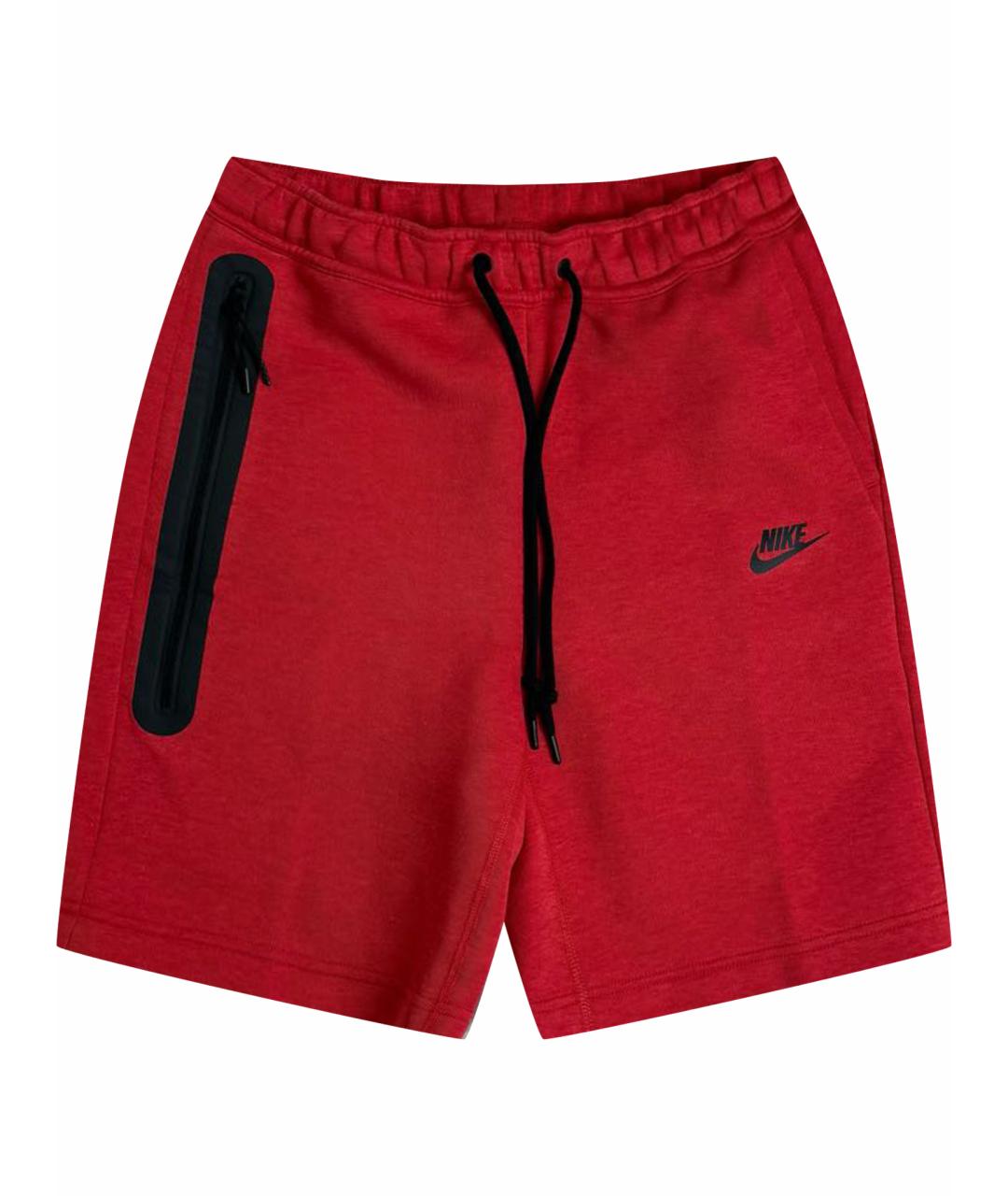 NIKE Красные хлопковые шорты, фото 1