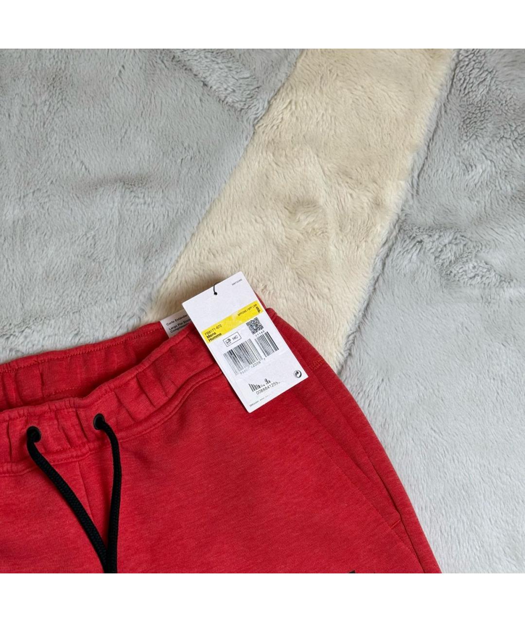 NIKE Красные хлопковые шорты, фото 3