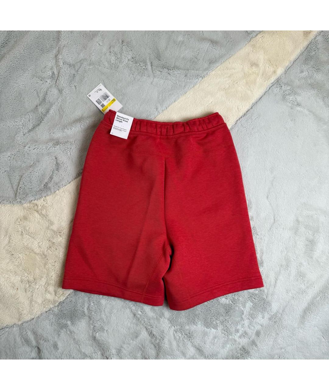 NIKE Красные хлопковые шорты, фото 2