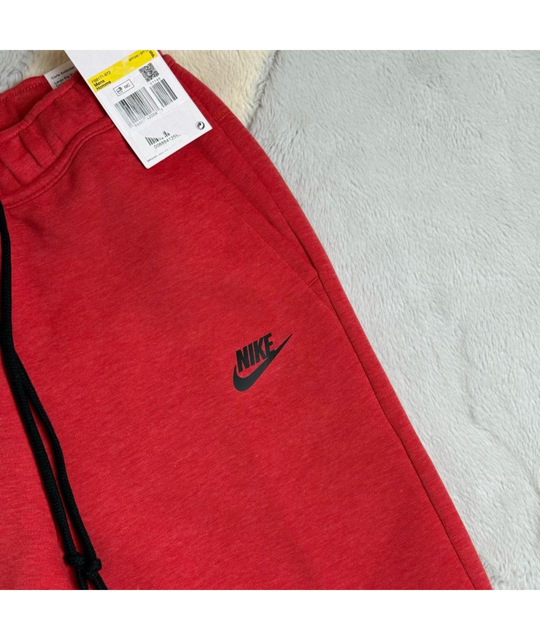 NIKE Красные хлопковые шорты, фото 4