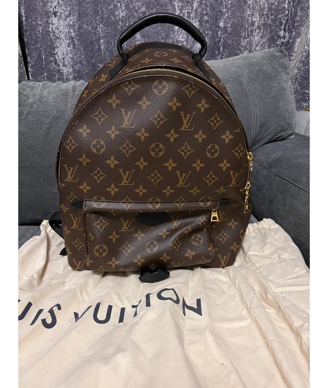 LOUIS VUITTON Коричневый рюкзак, фото 10