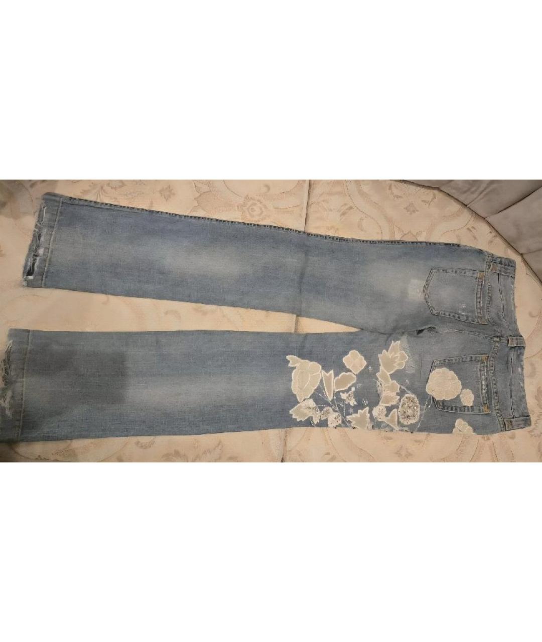 DOLCE&GABBANA Голубые джинсы слим, фото 2
