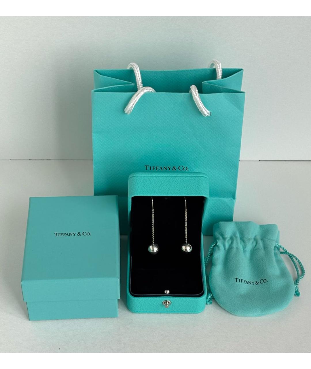 TIFFANY&CO Серебряные серебряные серьги, фото 3