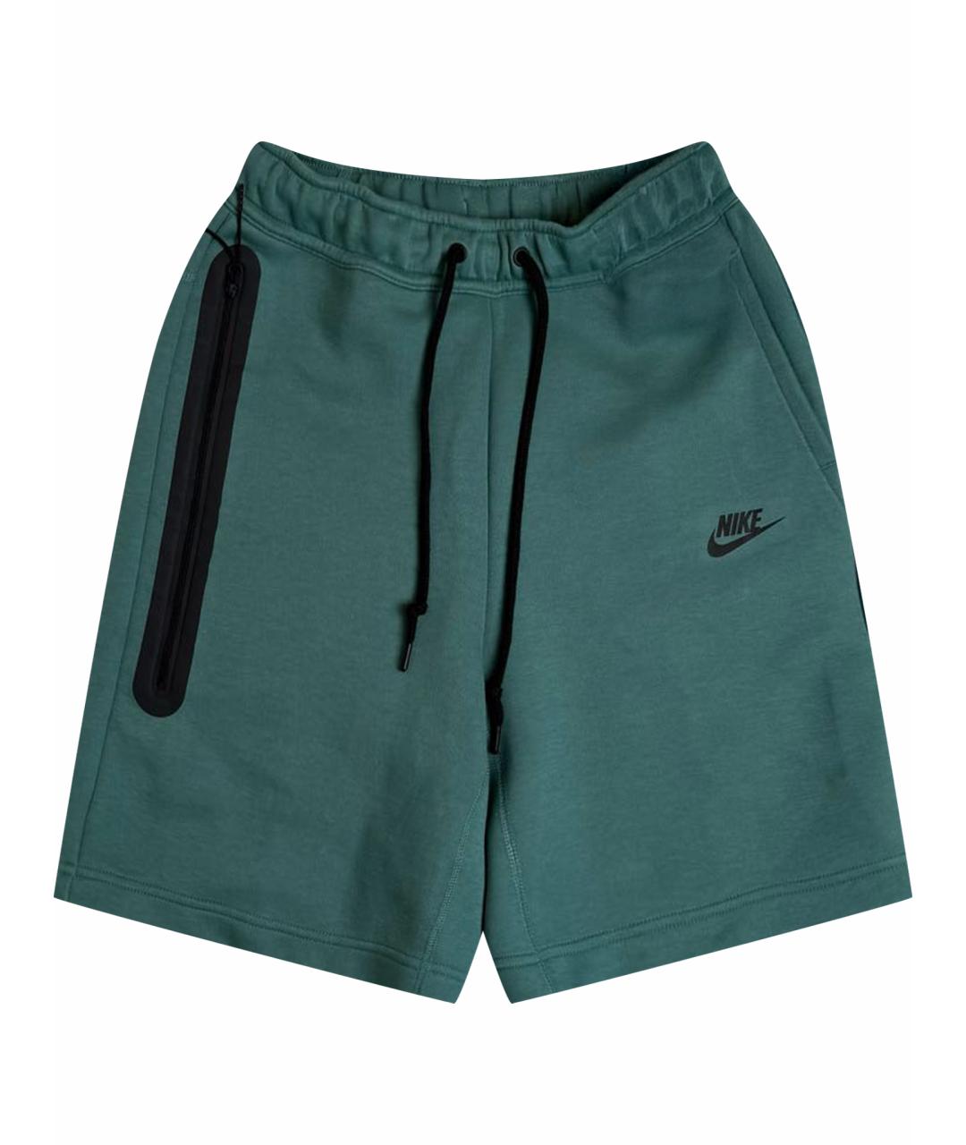 NIKE Зеленые хлопковые шорты, фото 1