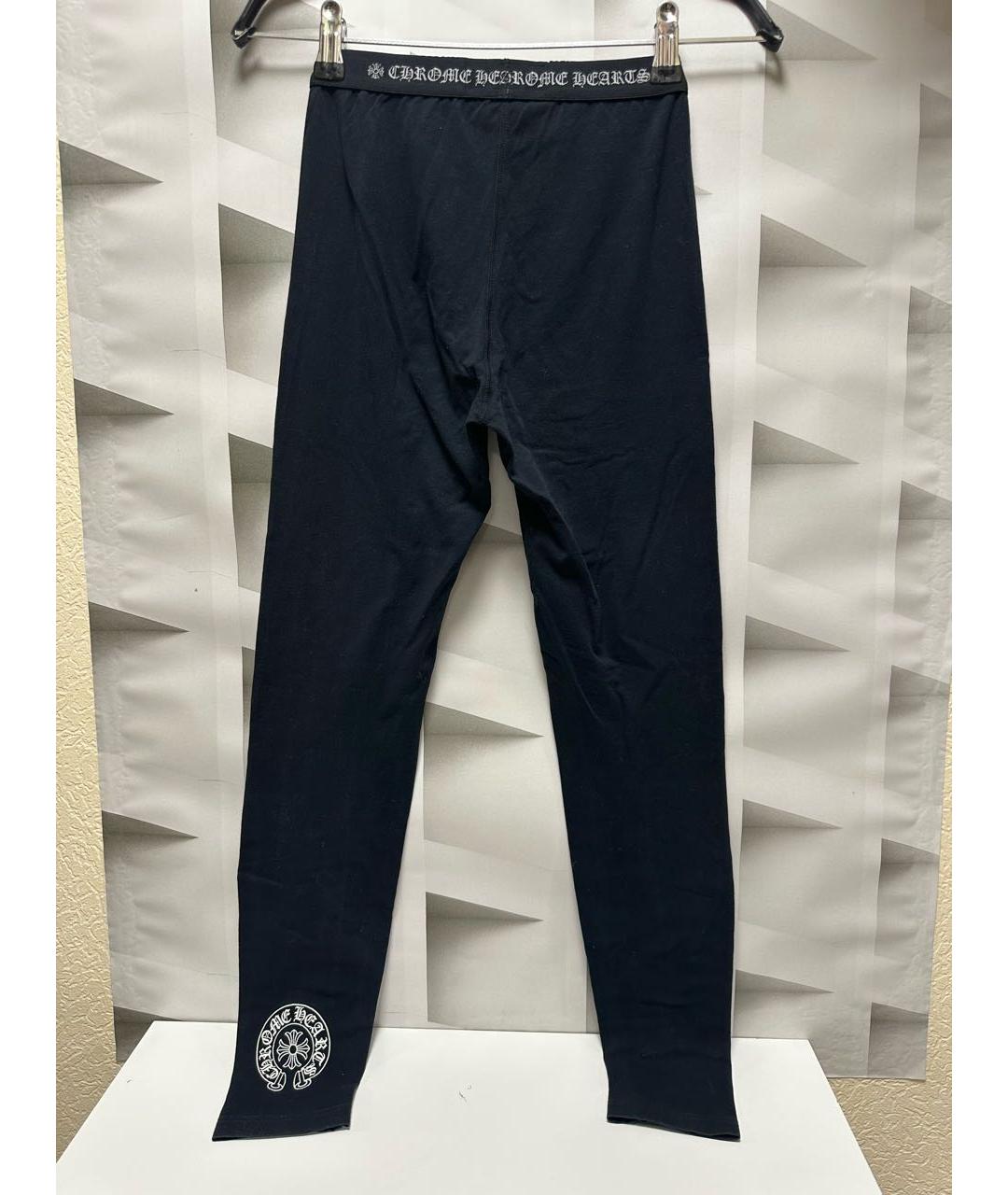 CHROME HEARTS Черные хлопковые спортивные брюки и шорты, фото 3