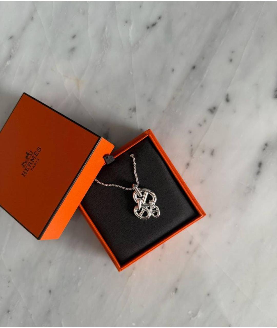 HERMES Серебряная серебряная подвеска, фото 3