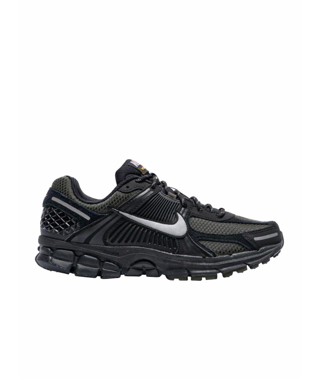 NIKE Черные текстильные низкие кроссовки / кеды, фото 1
