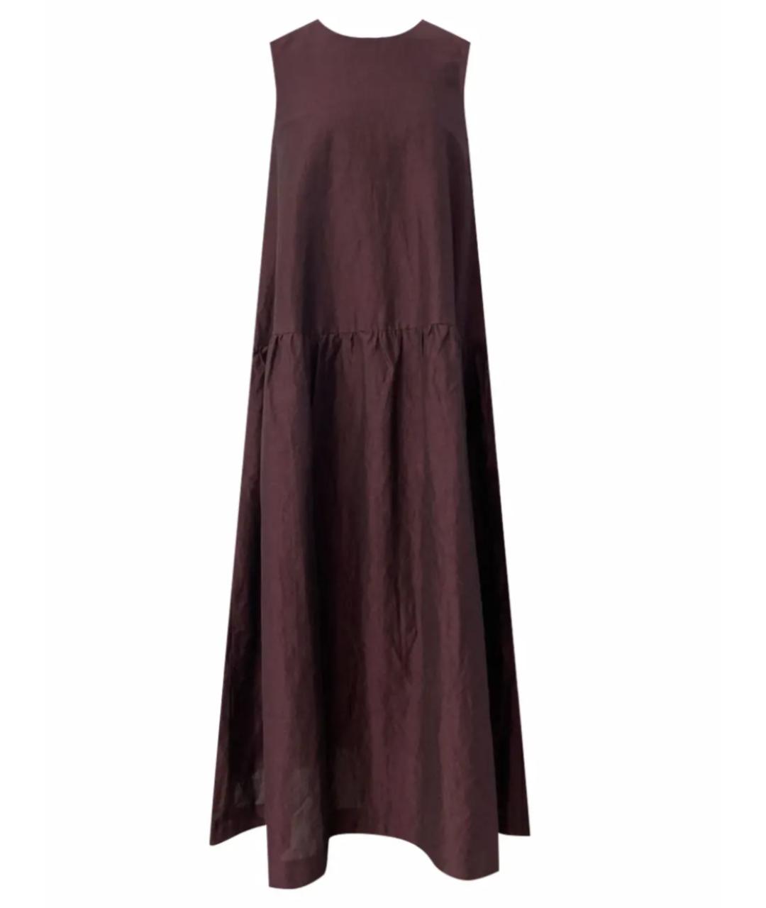 'S MAX MARA Бордовое хлопковое повседневное платье, фото 1