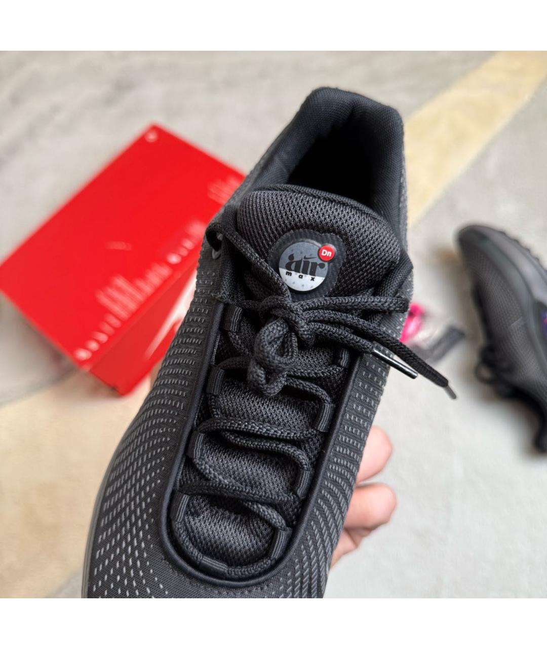 NIKE Черные резиновые низкие кроссовки / кеды, фото 8