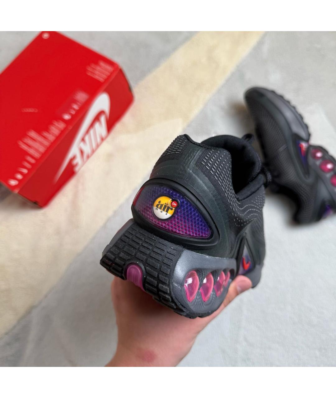 NIKE Черные резиновые низкие кроссовки / кеды, фото 3