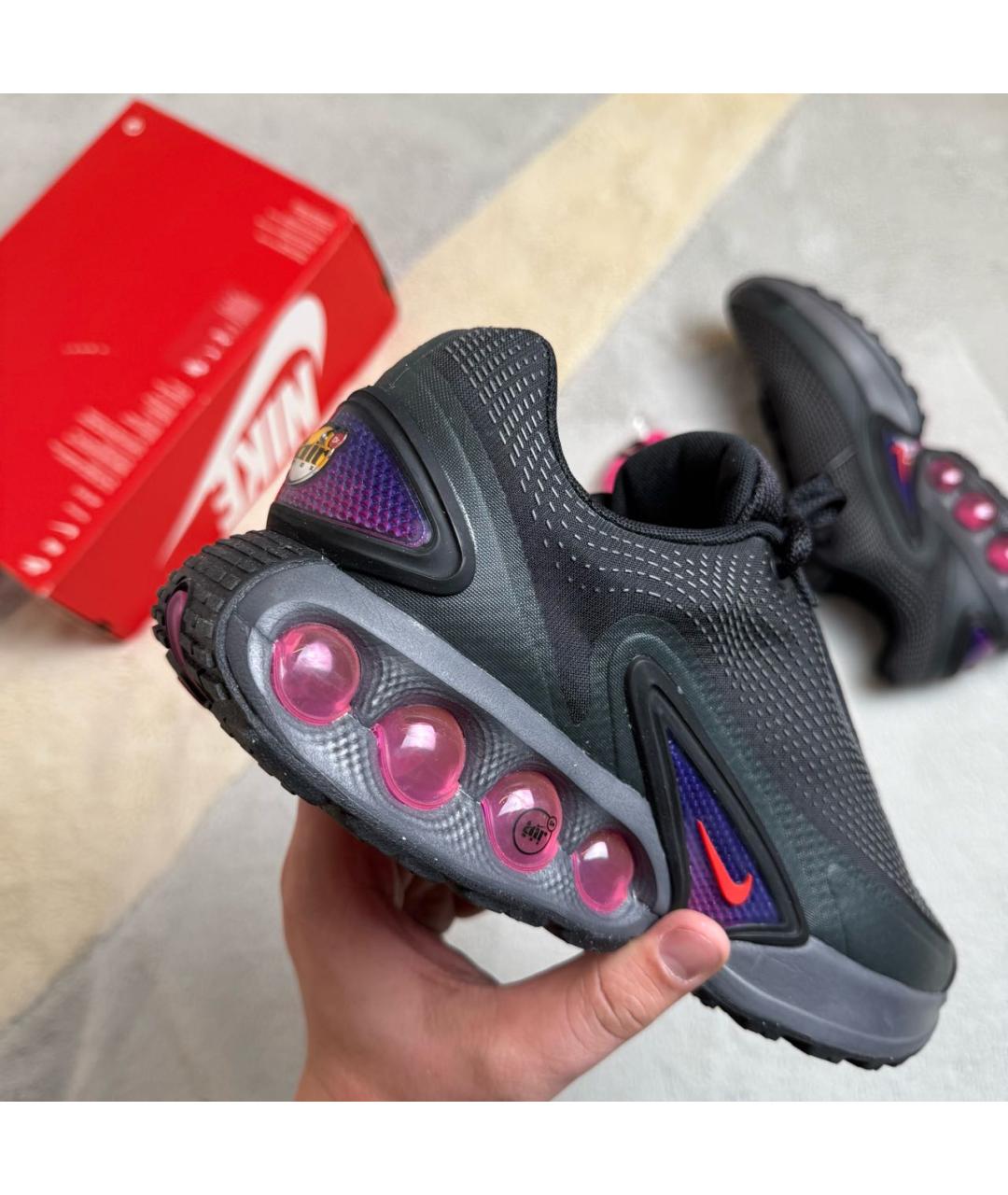 NIKE Черные резиновые низкие кроссовки / кеды, фото 4
