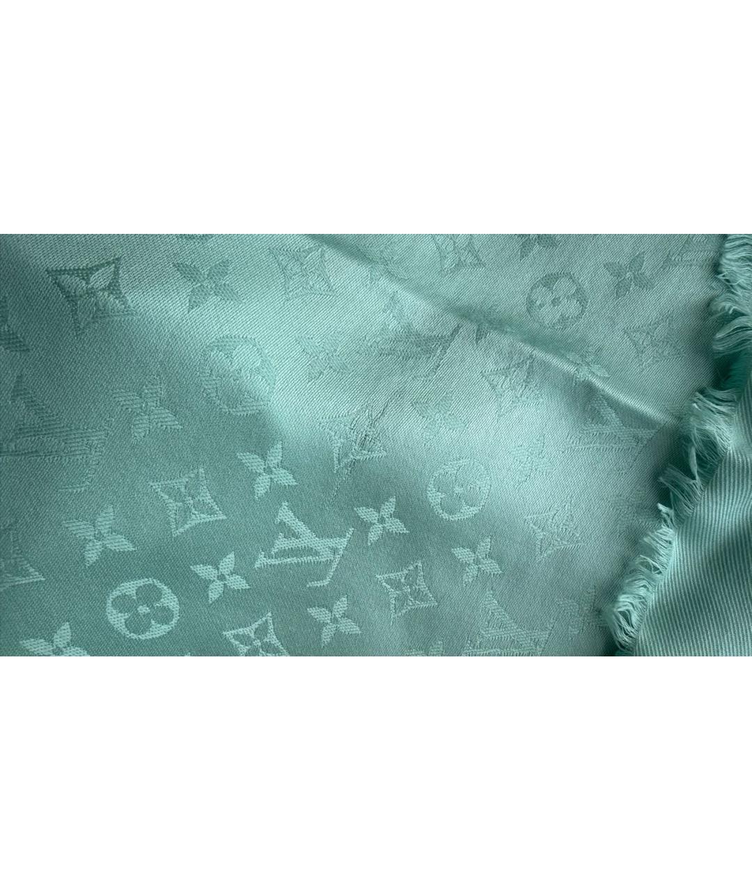 LOUIS VUITTON Голубой платок, фото 5