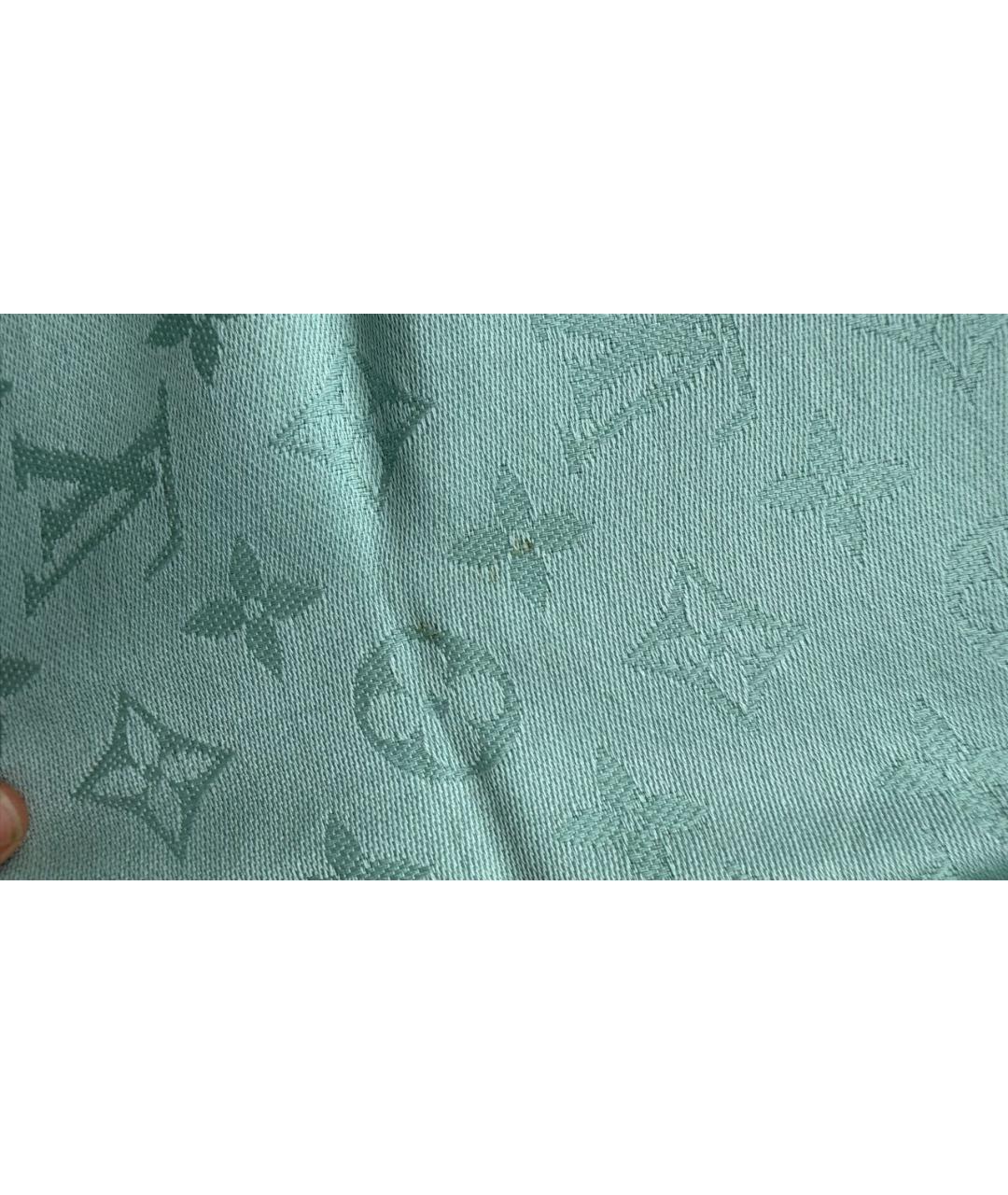 LOUIS VUITTON Голубой платок, фото 7